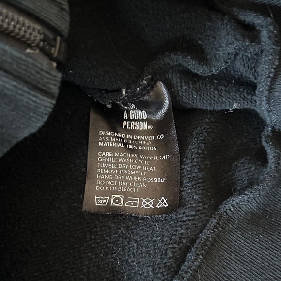 Be A Good Person Full Zip-Up Hoodie - Picture 4 of 5